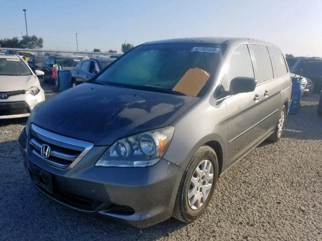 5FNRL38247B025503 - 2007 HONDA ODYSSEY LX CHARCOAL photo 2