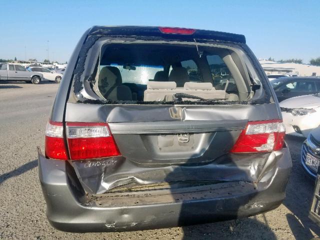 5FNRL38247B025503 - 2007 HONDA ODYSSEY LX CHARCOAL photo 9