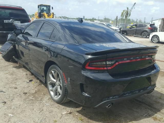 2C3CDXHG6JH313292 - 2018 DODGE CHARGER SX BLACK photo 3