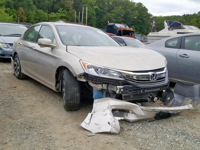 1HGCR2F86GA001879 - 2016 HONDA ACCORD EXL GOLD photo 1