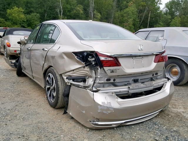 1HGCR2F86GA001879 - 2016 HONDA ACCORD EXL GOLD photo 3