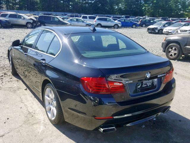 WBAFU9C53DDY70587 - 2013 BMW 550 XI BLACK photo 3