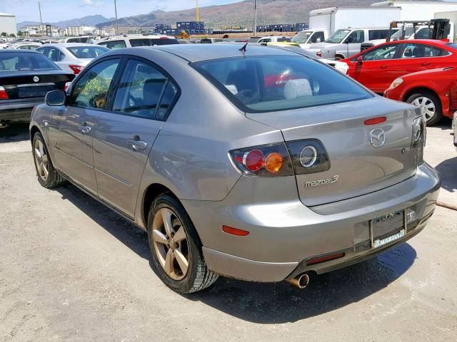 JM1BK123651242941 - 2005 MAZDA 3 S GRAY photo 3