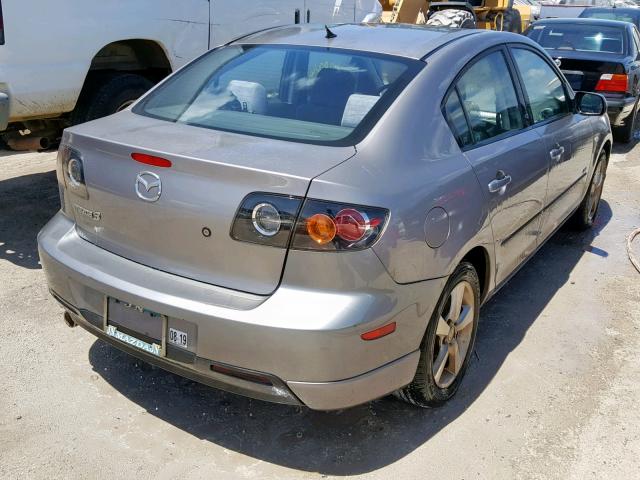 JM1BK123651242941 - 2005 MAZDA 3 S GRAY photo 4