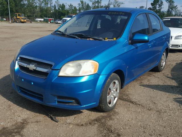 KL1TD56E59B656981 - 2009 CHEVROLET AVEO LS GREEN photo 2