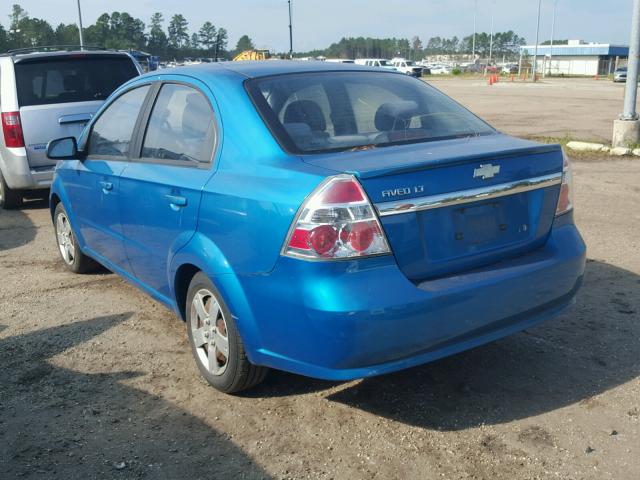 KL1TD56E59B656981 - 2009 CHEVROLET AVEO LS GREEN photo 3