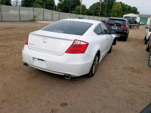 1HGCS2B81AA007848 - 2010 HONDA ACCORD EXL WHITE photo 4