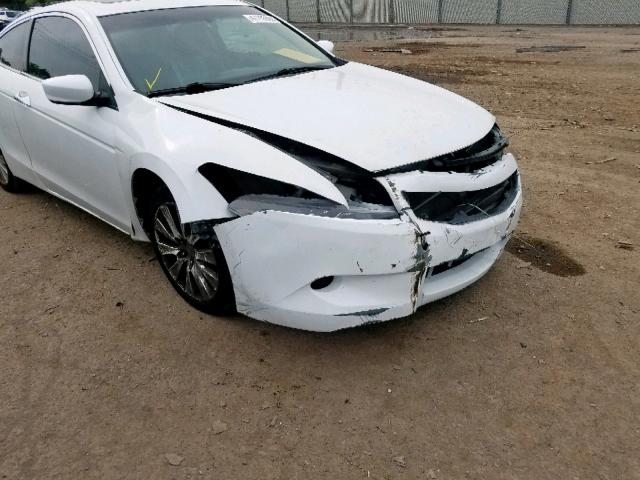 1HGCS2B81AA007848 - 2010 HONDA ACCORD EXL WHITE photo 9