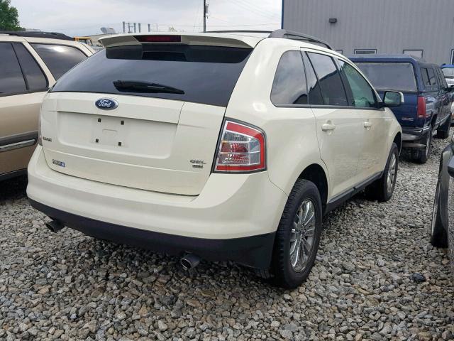 2FMDK49C57BA41177 - 2007 FORD EDGE SEL P CREAM photo 4