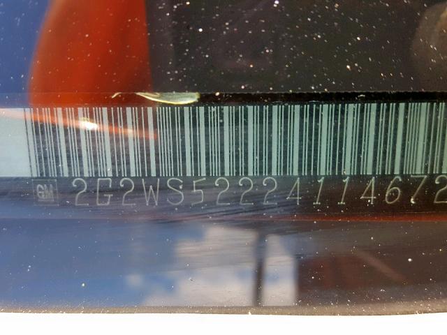 2G2WS522241146723 - 2004 PONTIAC GRAND PRIX ORANGE photo 10