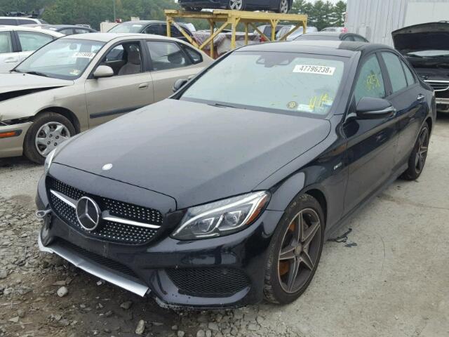 55SWF6EB5GU110185 - 2016 MERCEDES-BENZ C 450 4MAT BLACK photo 2