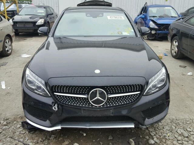 55SWF6EB5GU110185 - 2016 MERCEDES-BENZ C 450 4MAT BLACK photo 9