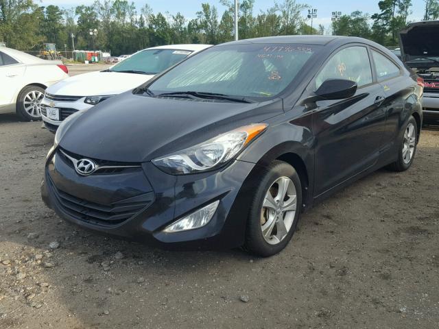 KMHDH6AE7DU010932 - 2013 HYUNDAI ELANTRA CO BLACK photo 2