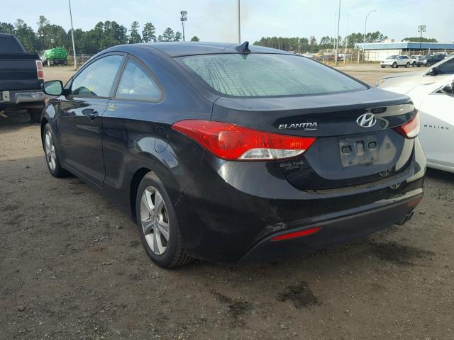 KMHDH6AE7DU010932 - 2013 HYUNDAI ELANTRA CO BLACK photo 3