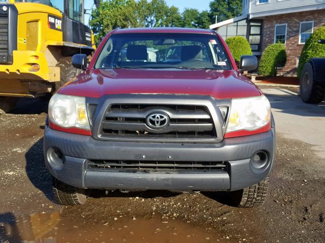 5TEPX42NX8Z475631 - 2008 TOYOTA TACOMA RED photo 9