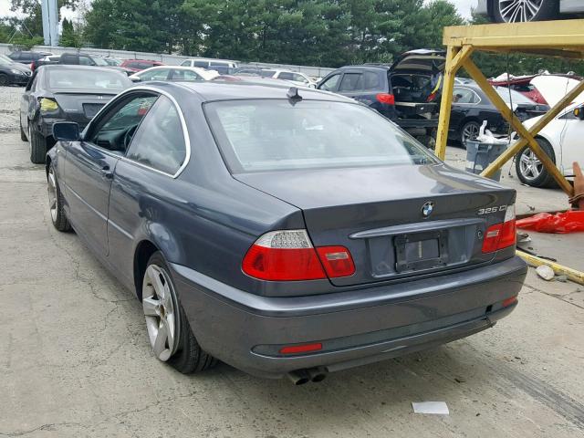 WBABD334X6JY99978 - 2006 BMW 325 CI GRAY photo 3