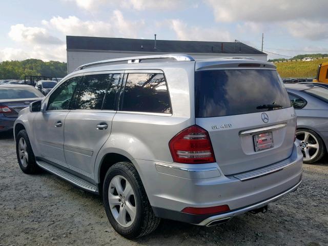 4JGBF7BE9BA725050 - 2011 MERCEDES-BENZ GL 450 4MA SILVER photo 3