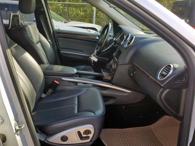 4JGBF7BE9BA725050 - 2011 MERCEDES-BENZ GL 450 4MA SILVER photo 5