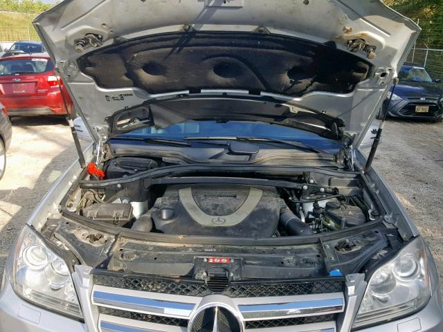 4JGBF7BE9BA725050 - 2011 MERCEDES-BENZ GL 450 4MA SILVER photo 7