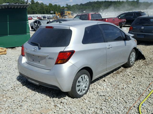 VNKJTUD36GA061310 - 2016 TOYOTA YARIS L SILVER photo 4