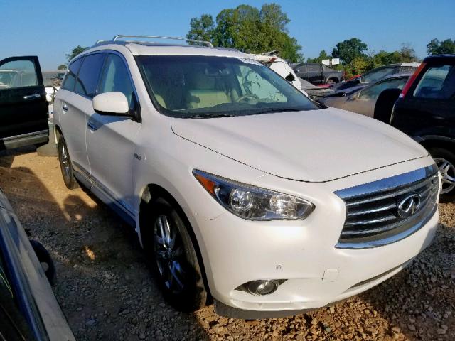 5N1CL0MM7EC517752 - 2014 INFINITI QX60 HYBRI WHITE photo 1