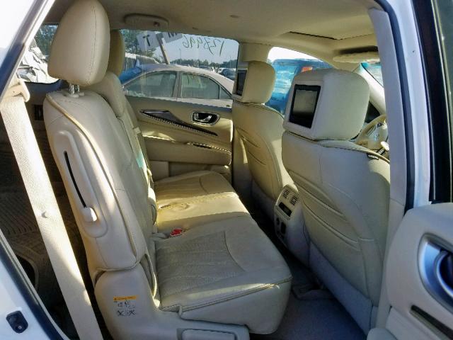 5N1CL0MM7EC517752 - 2014 INFINITI QX60 HYBRI WHITE photo 6