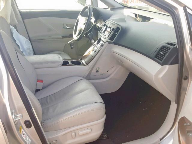 4T3ZK3BB3AU032598 - 2010 TOYOTA VENZA SILVER photo 5