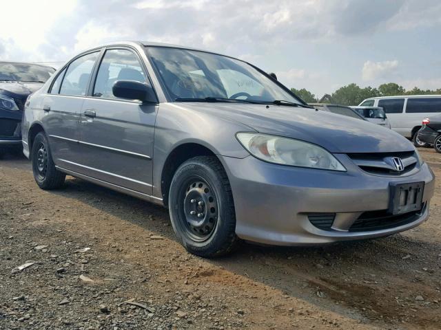 2HGES16375H584456 - 2005 HONDA CIVIC DX V GRAY photo 1