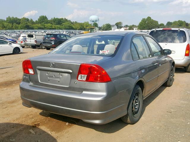 2HGES16375H584456 - 2005 HONDA CIVIC DX V GRAY photo 4