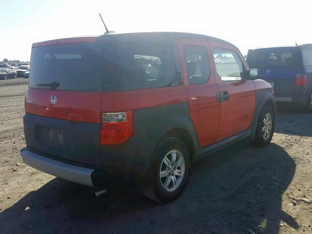 5J6YH18646L001048 - 2006 HONDA ELEMENT EX RED photo 4