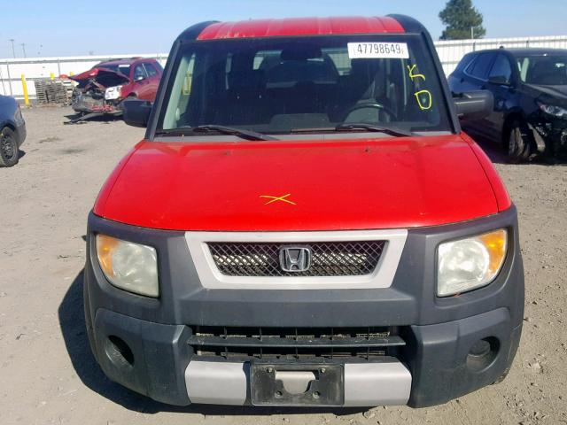 5J6YH18646L001048 - 2006 HONDA ELEMENT EX RED photo 9