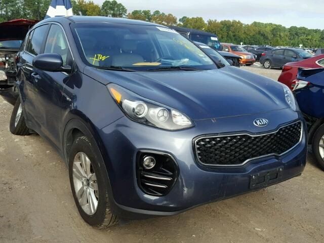 KNDPMCAC0H7275710 - 2017 KIA SPORTAGE L TEAL photo 1