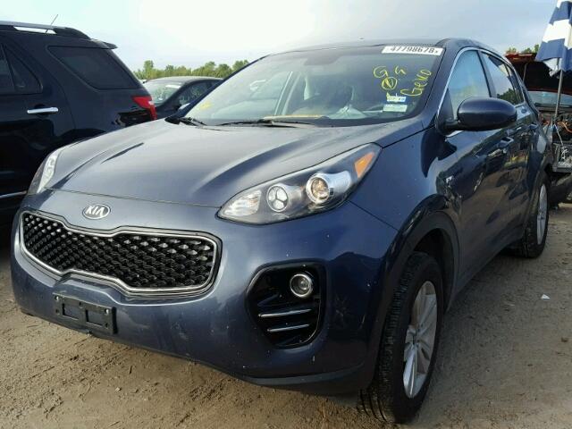 KNDPMCAC0H7275710 - 2017 KIA SPORTAGE L TEAL photo 2