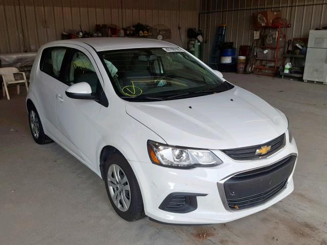 1G1JG6SB5K4103520 - 2019 CHEVROLET SONIC WHITE photo 1