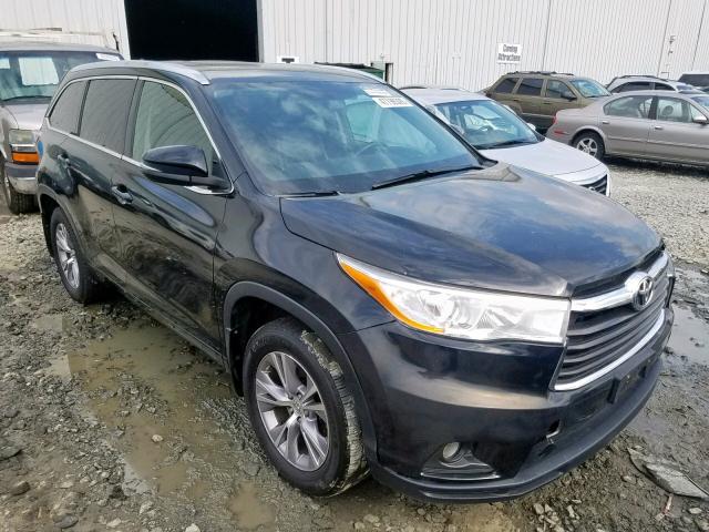 5TDJKRFH0FS106941 - 2015 TOYOTA HIGHLANDER BLACK photo 1