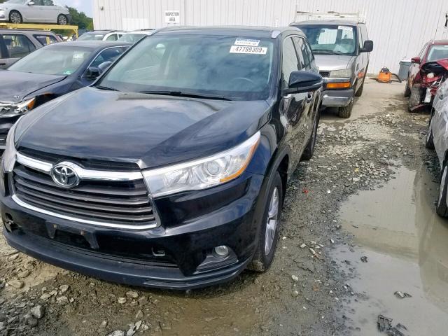 5TDJKRFH0FS106941 - 2015 TOYOTA HIGHLANDER BLACK photo 2