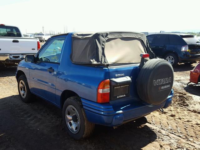 2S3TA52C716100833 - 2001 SUZUKI VITARA JLX BLUE photo 3