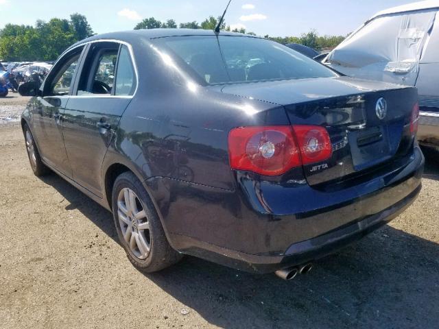 3VWEG71K67M057897 - 2007 VOLKSWAGEN JETTA WOLF BLACK photo 3