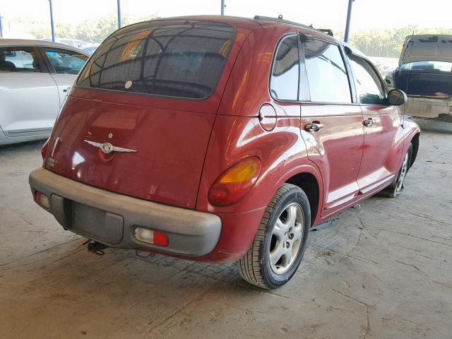 3C8FY58B62T288326 - 2002 CHRYSLER PT CRUISER RED photo 4