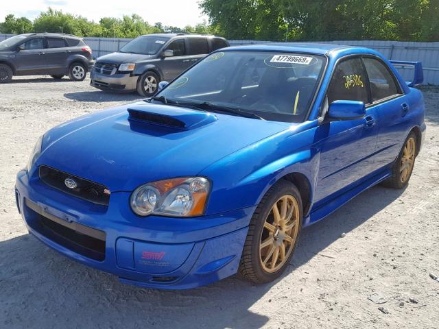 JF1GD70624L507282 - 2004 SUBARU IMPREZA WR BLUE photo 2