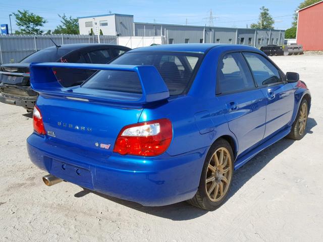 JF1GD70624L507282 - 2004 SUBARU IMPREZA WR BLUE photo 4