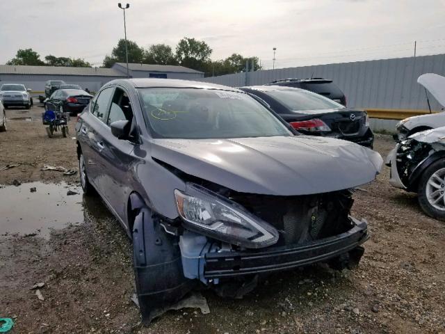 3N1AB7AP0JY247371 - 2018 NISSAN SENTRA S GRAY photo 1