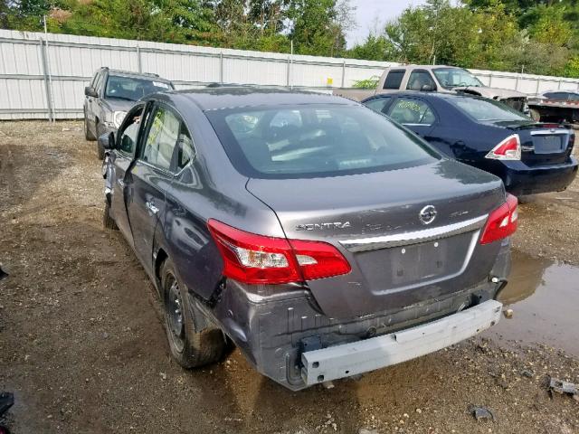 3N1AB7AP0JY247371 - 2018 NISSAN SENTRA S GRAY photo 3