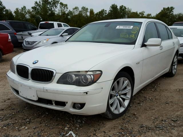 WBAHN83577DT71523 - 2007 BMW 750 WHITE photo 2