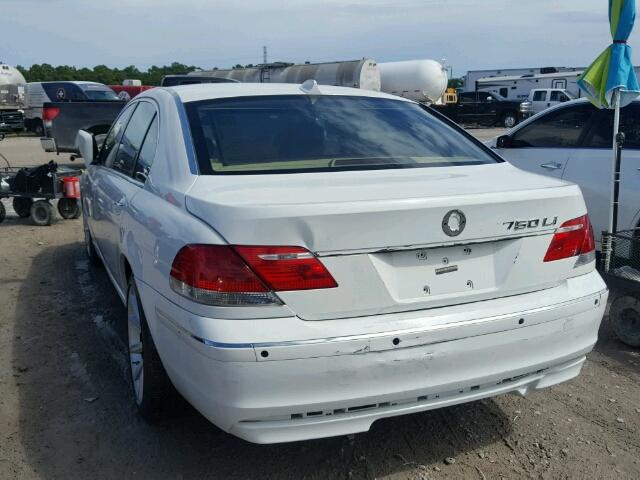 WBAHN83577DT71523 - 2007 BMW 750 WHITE photo 3