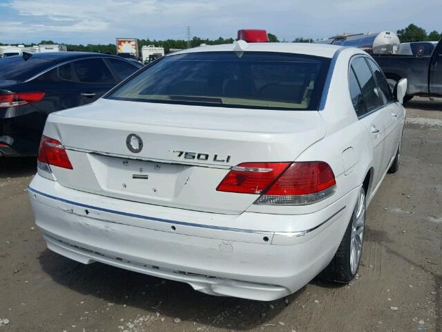 WBAHN83577DT71523 - 2007 BMW 750 WHITE photo 4