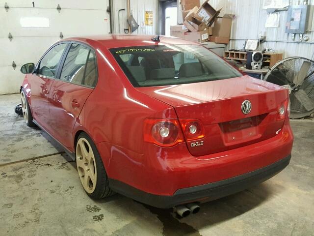 3VWTJ71K67M056712 - 2007 VOLKSWAGEN JETTA GLI RED photo 3