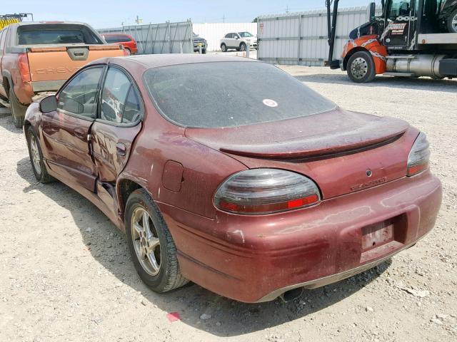 1G2WP52K9YF327804 - 2000 PONTIAC GRAND PRIX MAROON photo 3