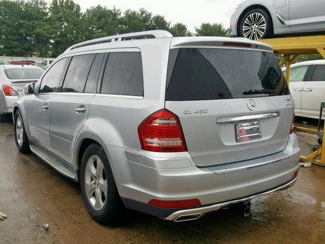 4JGBF7BE8CA779232 - 2012 MERCEDES-BENZ GL 450 4MA SILVER photo 3