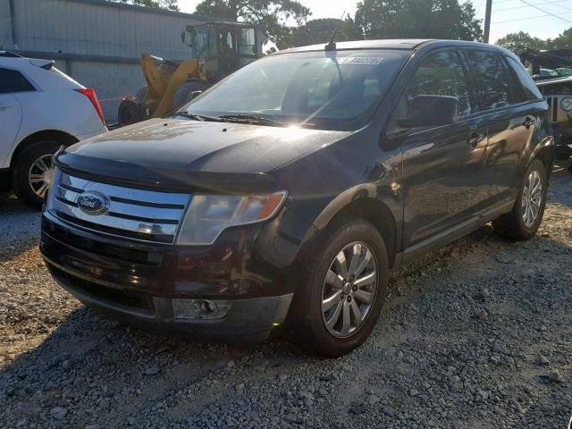 2FMDK38C48BB33796 - 2008 FORD EDGE SEL BLACK photo 2